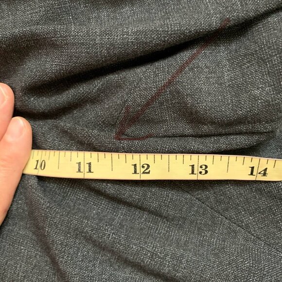 Amanda+Chelsea Womens Low Rise Plus Size Dress Pants Trousers Sz 18W in Charcoal - Picture 11 of 13